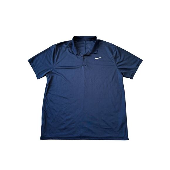 Nike DRI-FIT collard  Shirt, Black, size Large - Picture 1 of 7